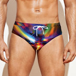 Rave Bubble Print Men's Swim Briefs