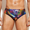 Rave Bubble Print Men's Swim Briefs