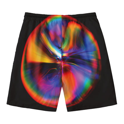 Rave Bubble Print Men's Swim Trunks