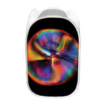 Rave Bubble Print Mesh Laundry Hamper