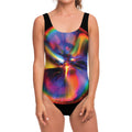 Rave Bubble Print One Piece Swimsuit