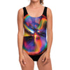 Rave Bubble Print One Piece Swimsuit