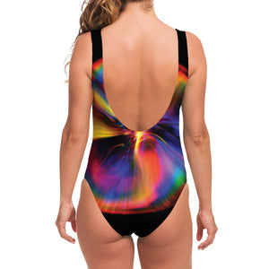 Rave Bubble Print One Piece Swimsuit