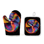 Rave Bubble Print Oven Mitt And Pot Holder Set