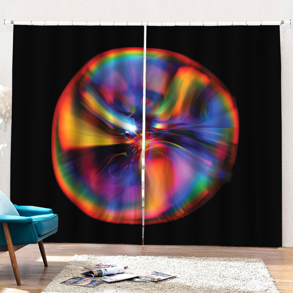 Rave Bubble Print Pencil Pleat Curtains