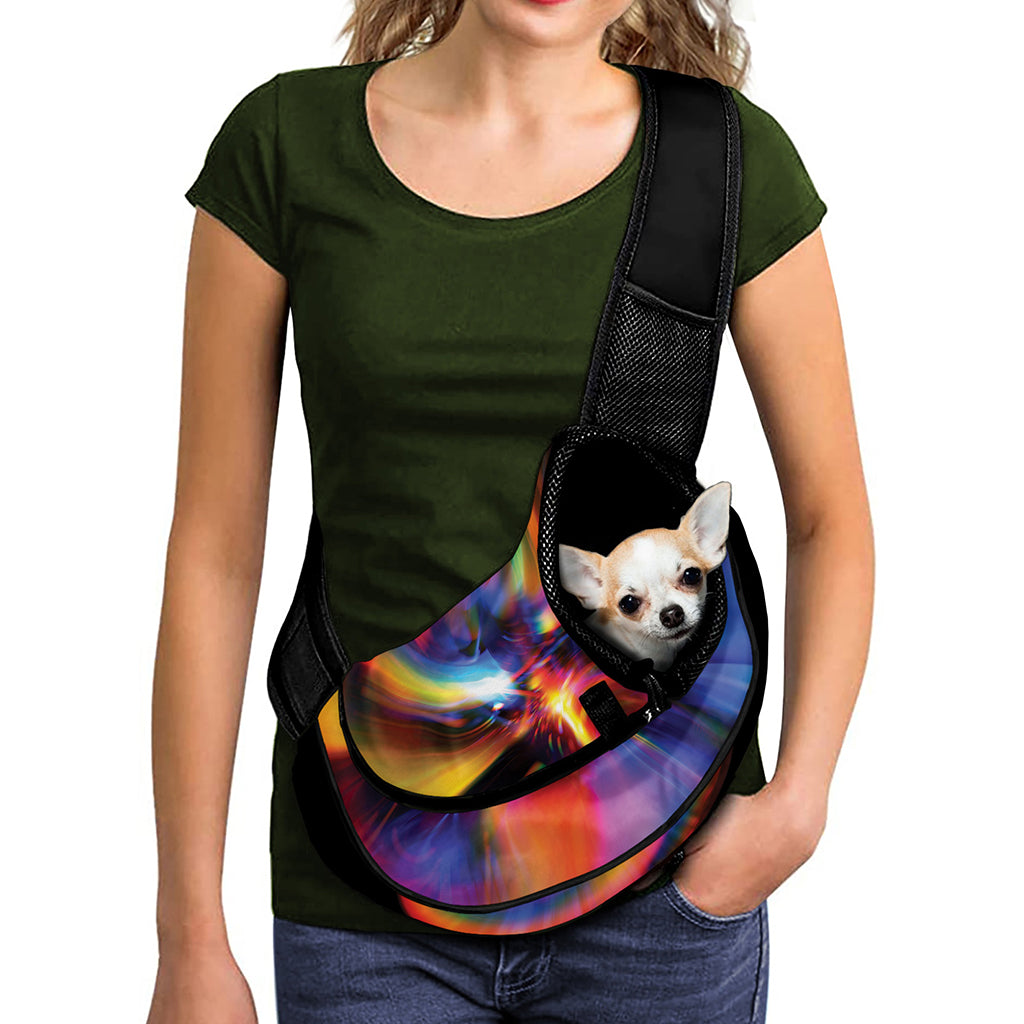 Rave Bubble Print Pet Sling Carrier