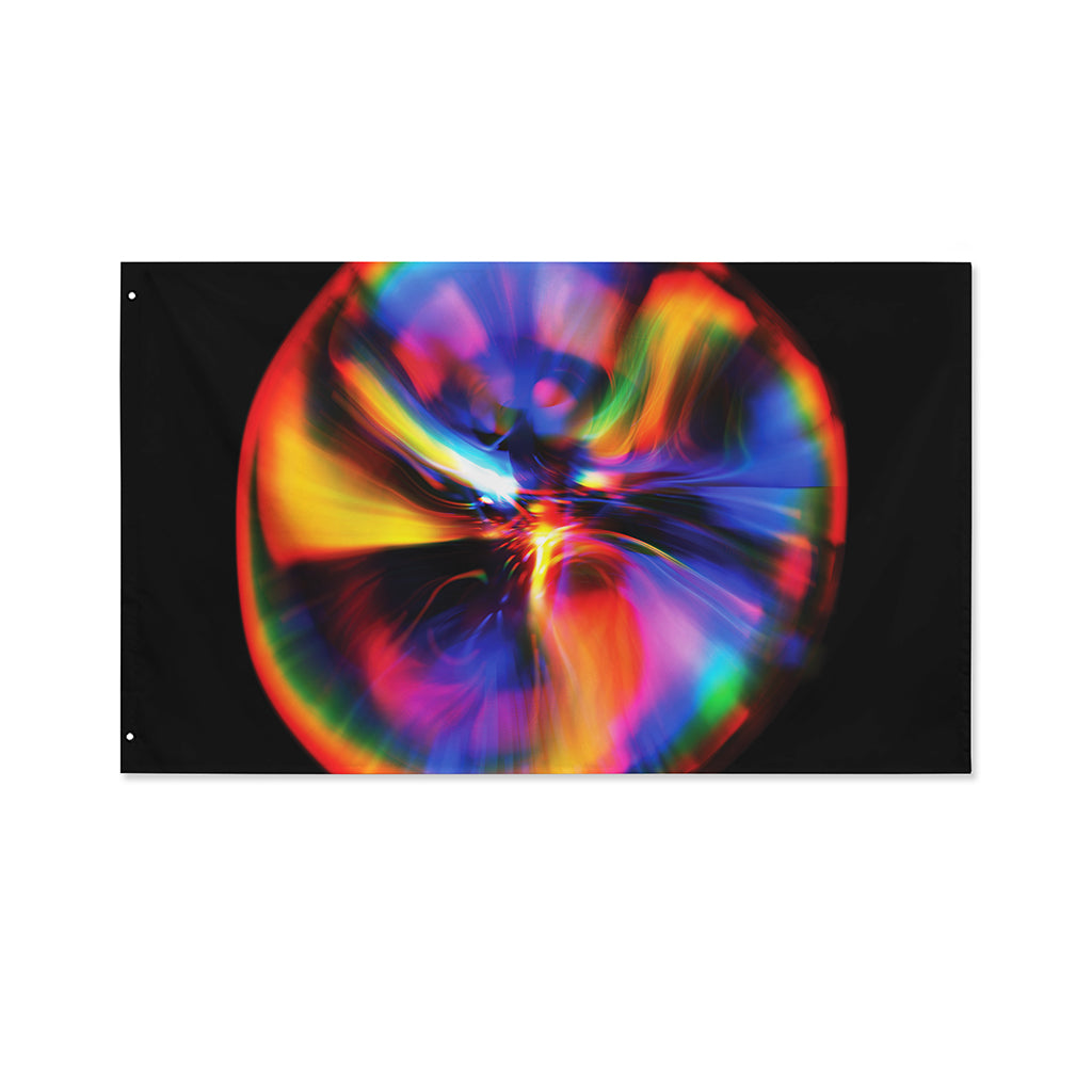 Rave Bubble Print Polyester Flag