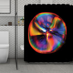 Rave Bubble Print Polyester Shower Curtain