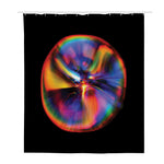 Rave Bubble Print Polyester Shower Curtain