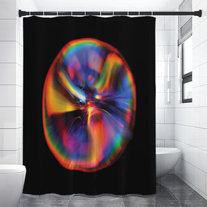 Rave Bubble Print Premium Shower Curtain