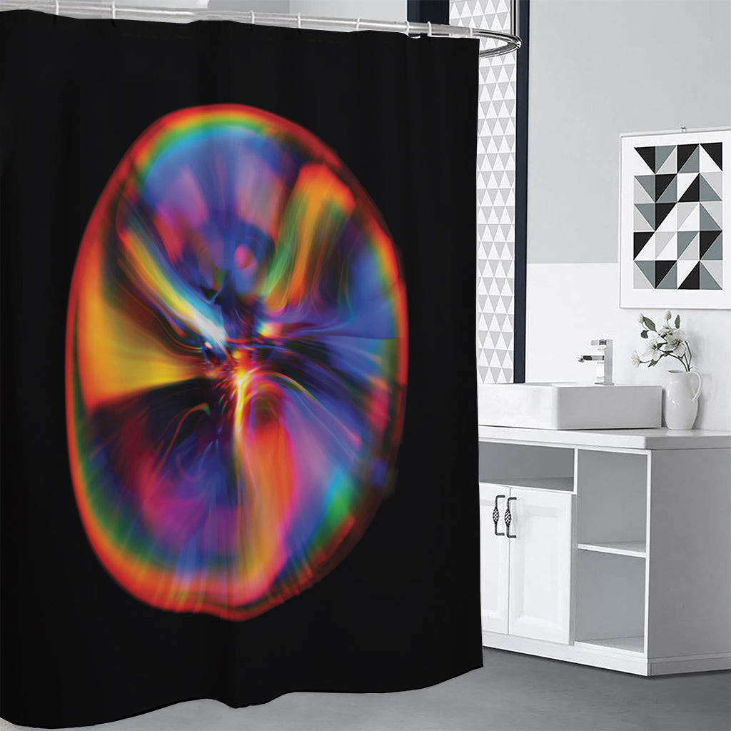 Rave Bubble Print Premium Shower Curtain