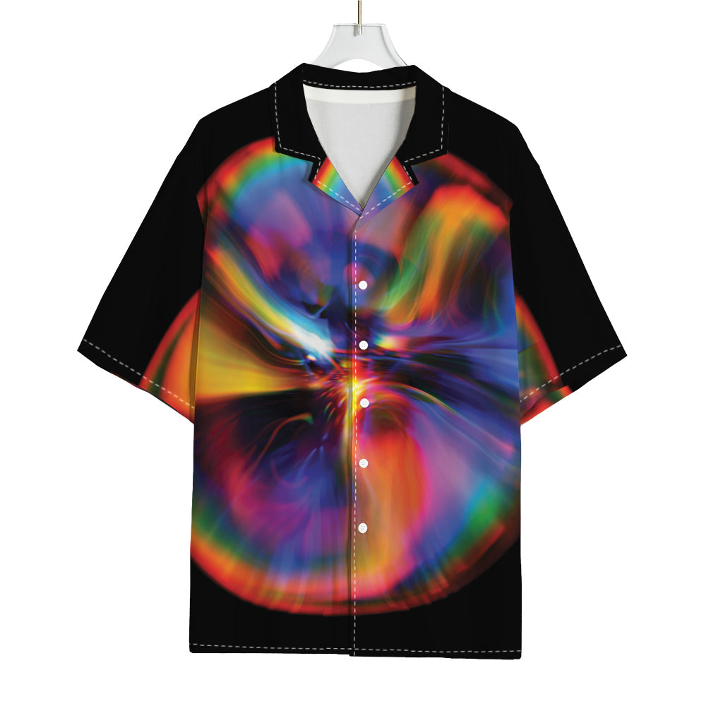 Rave Bubble Print Rayon Hawaiian Shirt