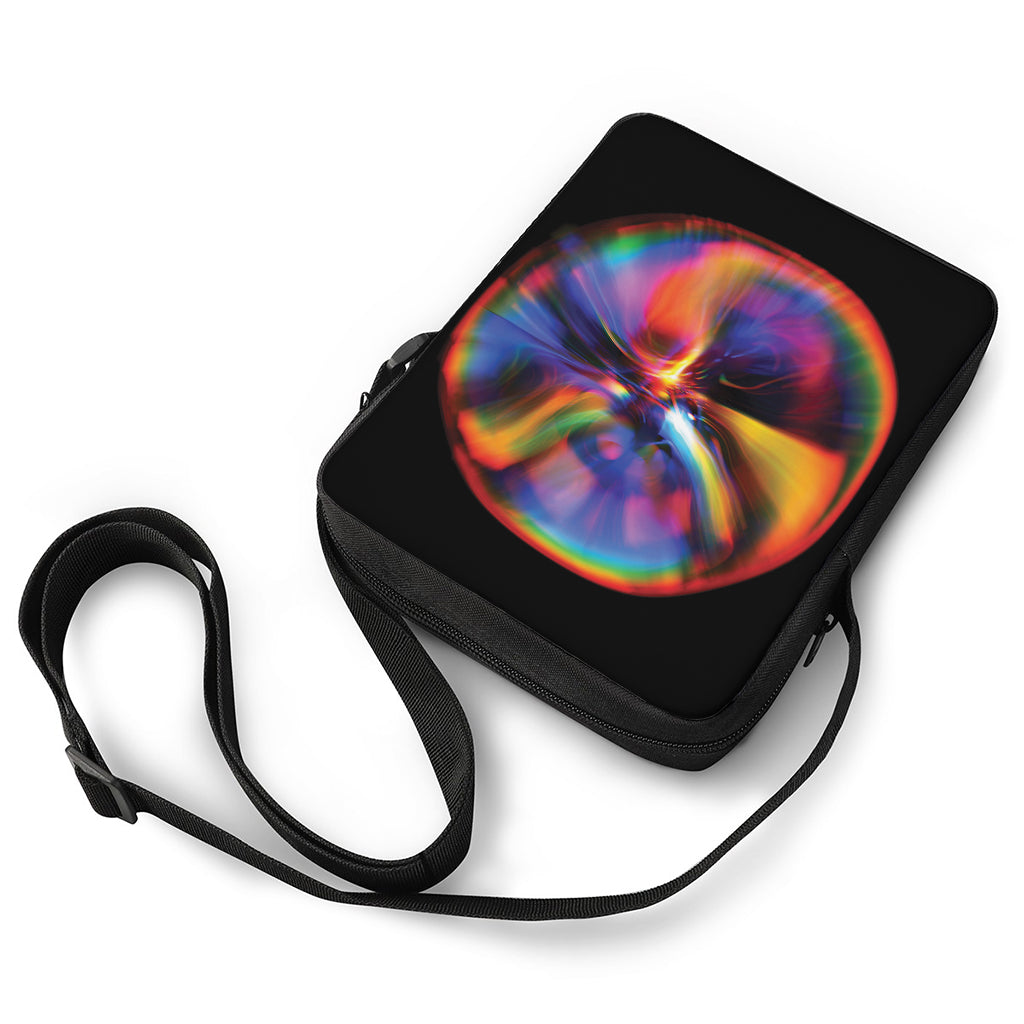 Rave Bubble Print Rectangular Crossbody Bag