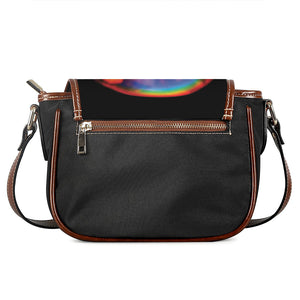 Rave Bubble Print Saddle Bag