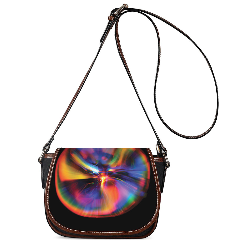 Rave Bubble Print Saddle Bag