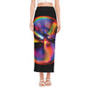 Rave Bubble Print Side Slit Maxi Skirt