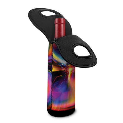 Rave Bubble Print Single Neoprene Wine Tote