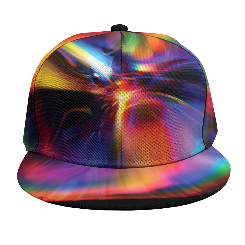 Rave Bubble Print Snapback Cap