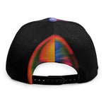 Rave Bubble Print Snapback Cap