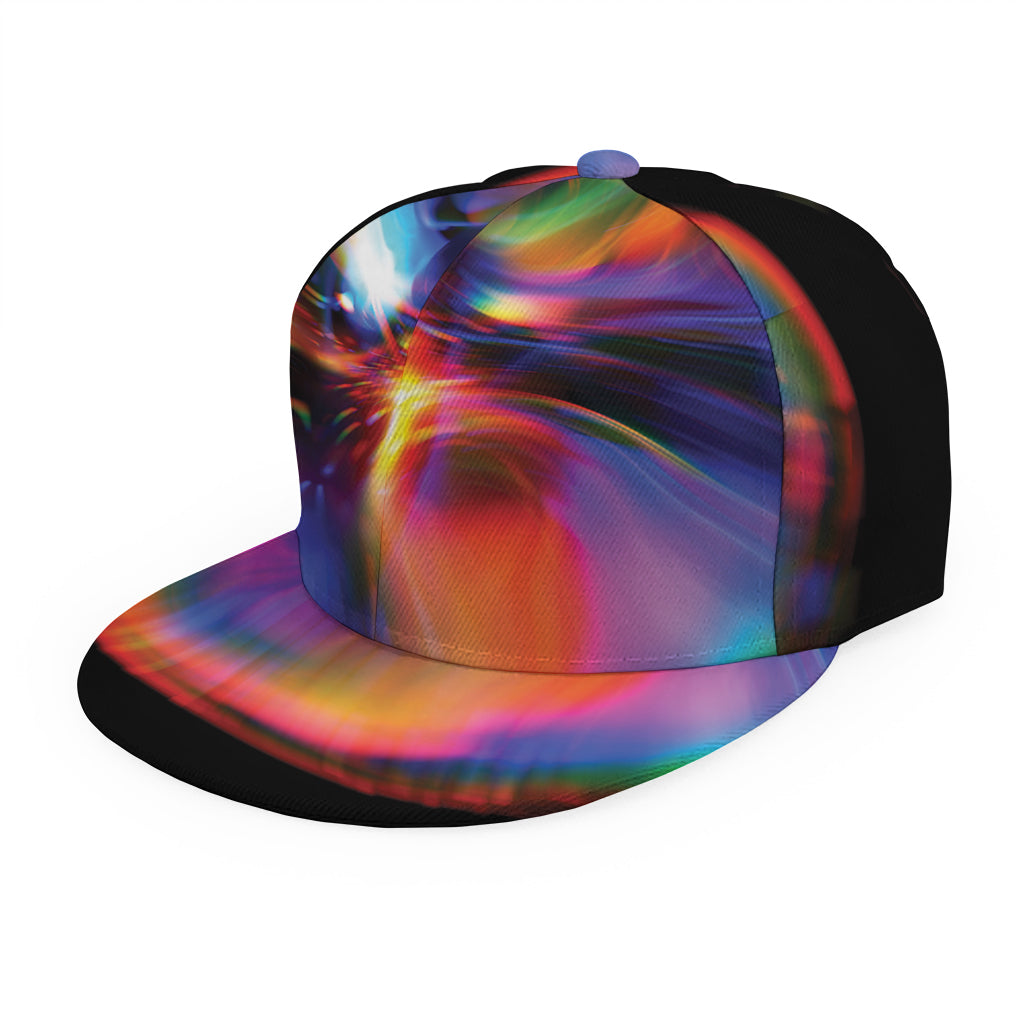 Rave Bubble Print Snapback Cap