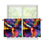 Rave Bubble Print Tier Curtains