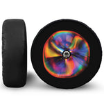 Rave Bubble Print Tire Cover With Camera Hole