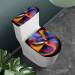 Rave Bubble Print Toilet Lid And Tank Cover Set