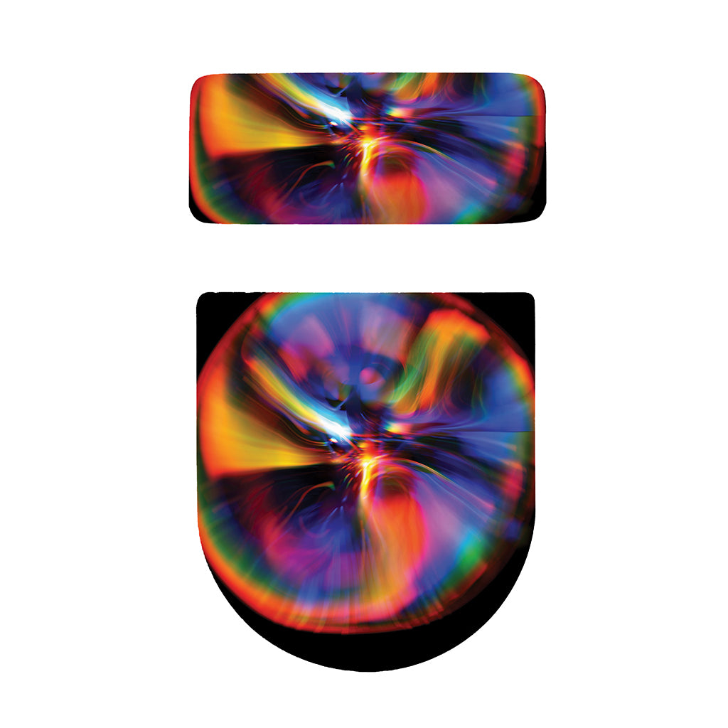 Rave Bubble Print Toilet Lid And Tank Cover Set