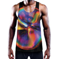 Rave Bubble Print Men's Workout Tank Top