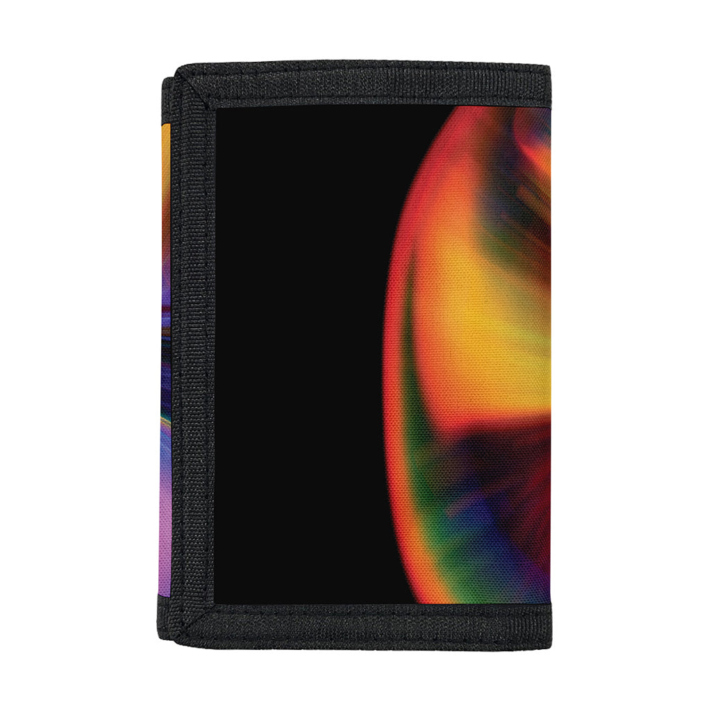 Rave Bubble Print Trifold Wallet