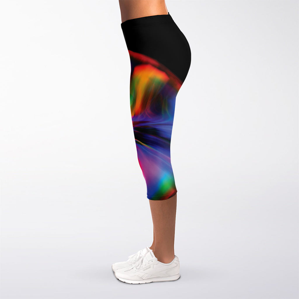 Rave Bubble Print Women's Capri Leggings