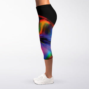 Rave Bubble Print Women's Capri Leggings