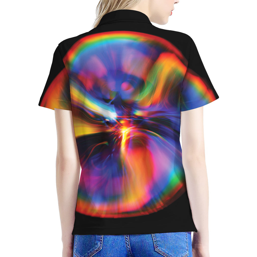 Rave Bubble Print Women's Polo Shirt