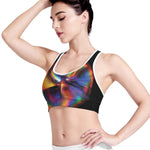 Rave Bubble Print Women's Sports Bra