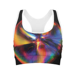 Rave Bubble Print Women's Sports Bra