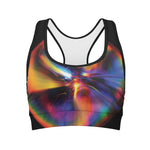 Rave Bubble Print Women's Sports Bra