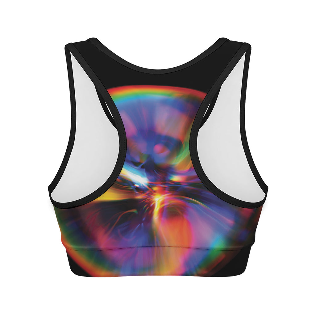 Rave Bubble Print Women's Sports Bra