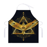 Raven Masonic Eye Print Adjustable Apron