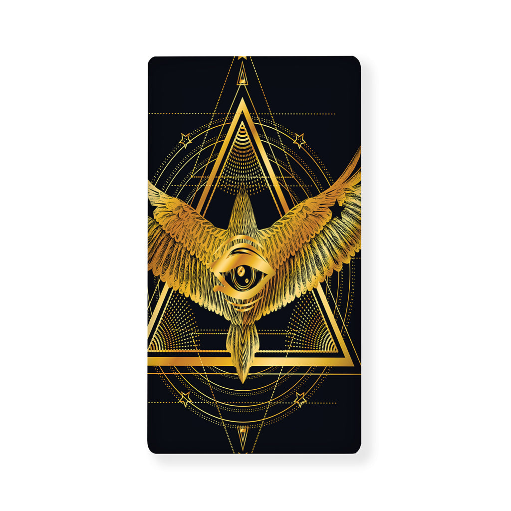 Raven Masonic Eye Print Baby Crib Sheet