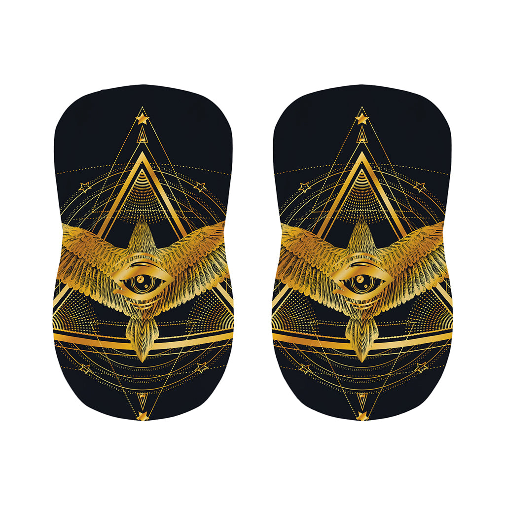Raven Masonic Eye Print Bar Stool Covers