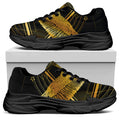 Raven Masonic Eye Print Black Chunky Shoes
