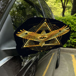 Raven Masonic Eye Print Car Side Mirror Covers