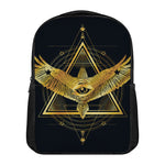 Raven Masonic Eye Print Casual Backpack