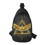 Raven Masonic Eye Print Chest Bag