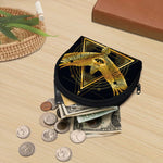 Raven Masonic Eye Print Coin Purse