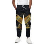 Raven Masonic Eye Print Cotton Pants