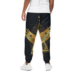Raven Masonic Eye Print Cotton Pants