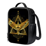 Raven Masonic Eye Print Crossbody Lunch Bag