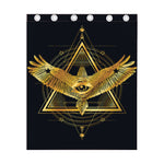 Raven Masonic Eye Print Curtain