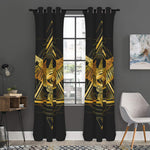 Raven Masonic Eye Print Curtain